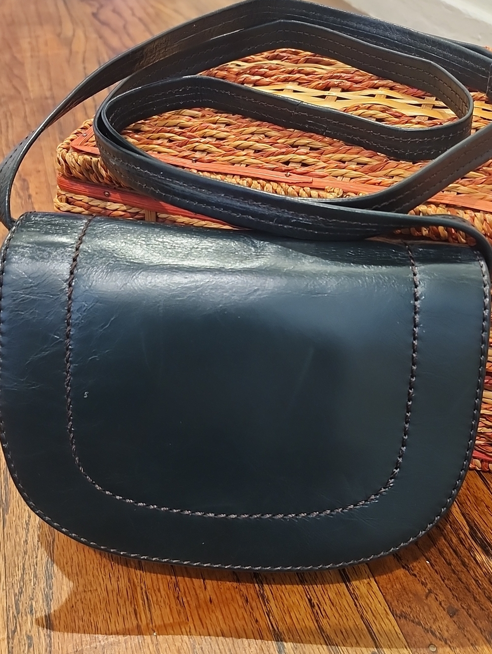 Hobo International Leather Saddle Crossbody Bag